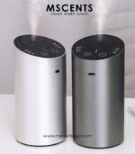 MScents Aroma Waterless Diffuser Emitting Steam Frontal Shot