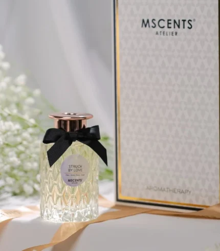 MScents fine fragrance reed diffuser bottle and box