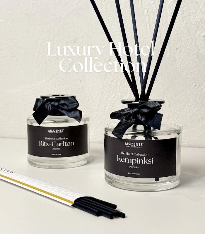 MScents Hotel Inspired Collection Reed Diffuser With Title