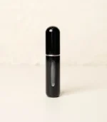Glossy Black MScents Travel Perfume Atomiser Front Shot