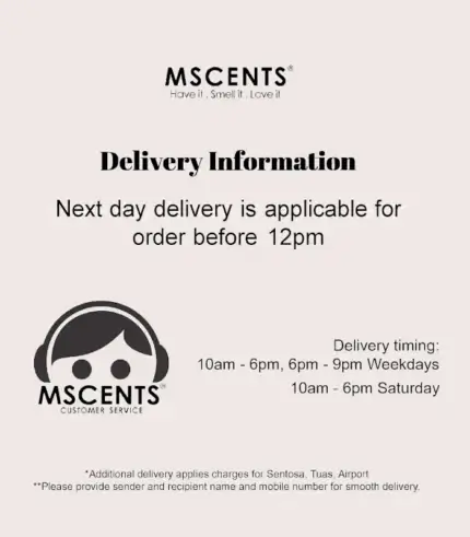 MScents next day hamper delivery info