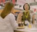 aroma therapy: A professional scent specialist explaining to a customer