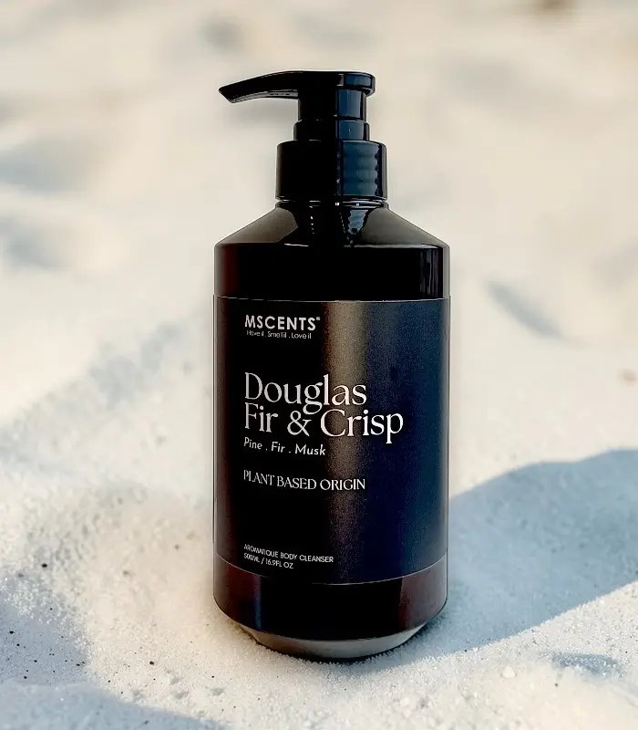 MScents Shower Gel Douglas Fir & Crisp Scent Upright Bottle